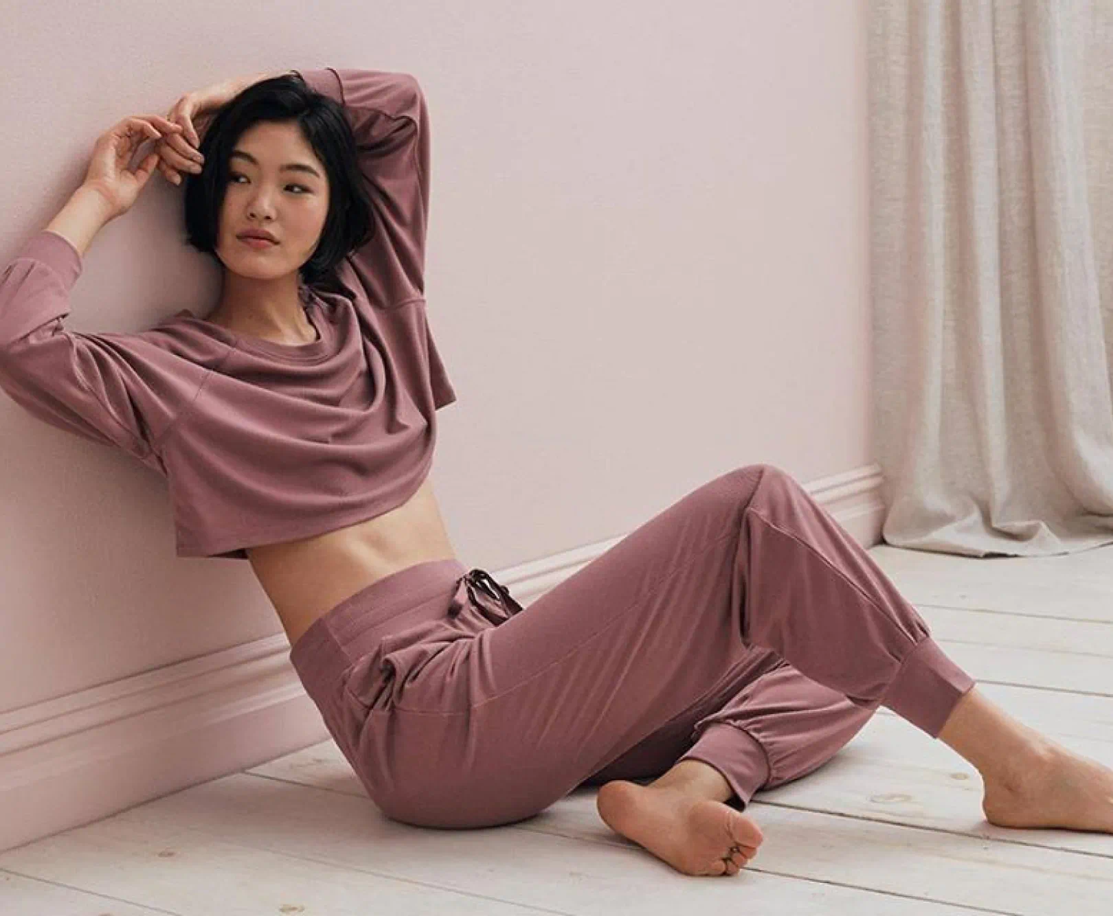 person in loungewear set